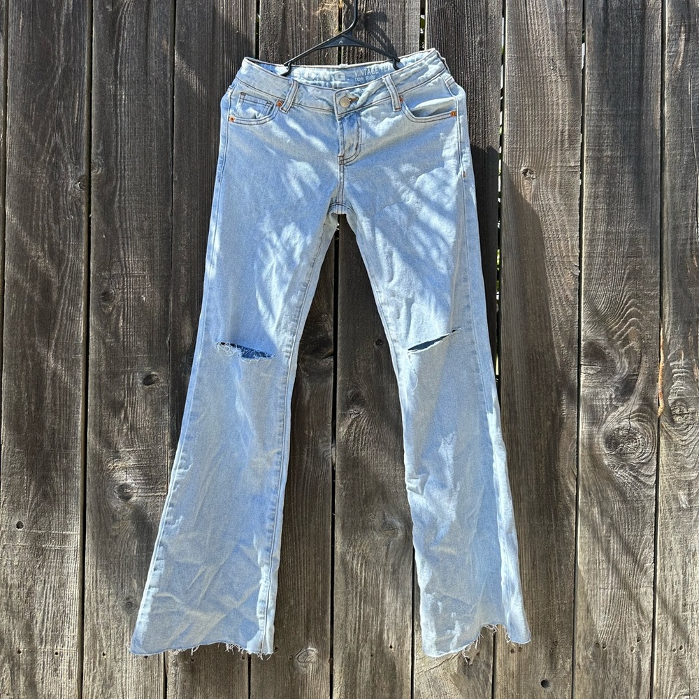 Low Rise Boot Cut Jeans